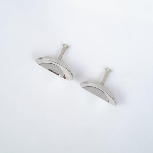 2-Piece Intraocular Eye Shields for Laser – 29mm x 21mm Stainless Steel, Silver