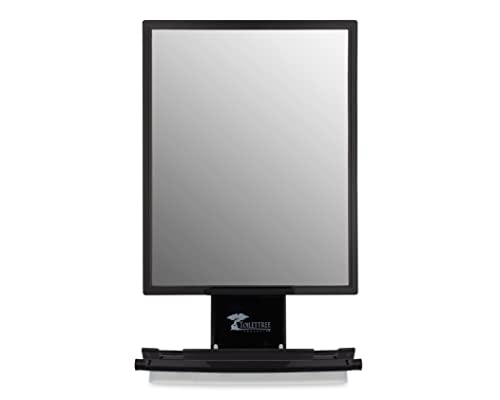 Toilettree Products Deluxe Larger Fogless Shower Shaving Mirror With Squeegee, Large, Black #TOP1