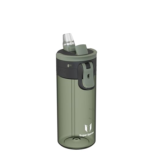 Sparrow Drinking Bottle - TouchFlow Tritan Water Bottle - 500 ml, 750 ml, 1 L - BPA-Free - Sports Bottle Leak-Proof - Drinking Bottles with Straw for Sports, Outdoor - Lightweight, Sustainable
