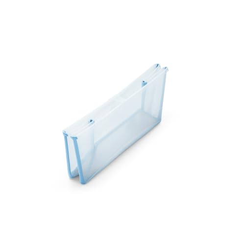 Image of Stokke Flexi Bath X-Large Bundle, Ocean Blue - Spacious Baby Bathtub + Newborn Support - Lightweight, Foldable & Easy to Store - Best for Ages 0-6
