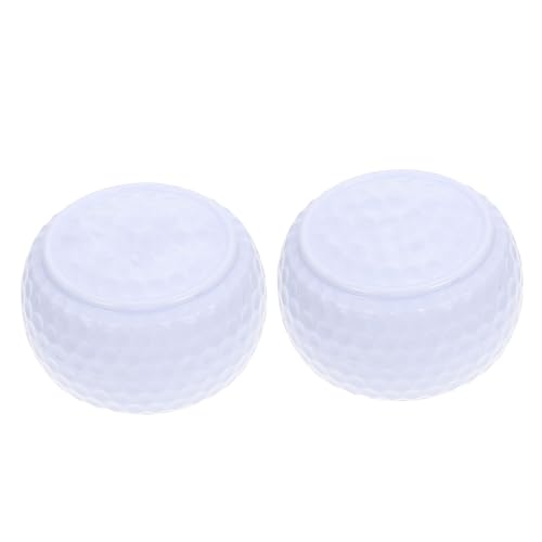 ERINGOGO 2Pcs Flat Golf Practice Balls for Training Durable Synthetic Golfing Accessories Present for Golf Beginners and Enthusiasts