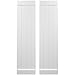 Ekena Millwork ARW103BB414X67WHH Americraft Four Exterior Real Wood Joined Board-n Shutters w/End Batten (Per Pair), 14"W x 67"H, White