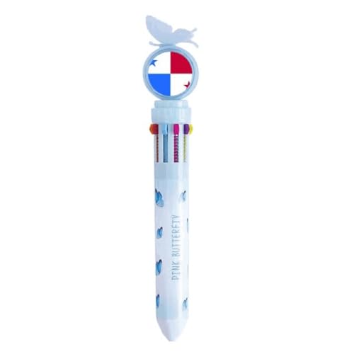Stylo à bille multicolore Panama rétractable écriture écocompatible fournitures scolaires bureau