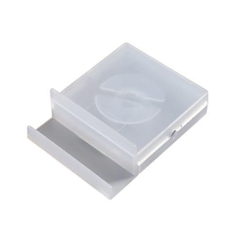 Simple Data Cable Storage Box Charging Artifact Portable Rotating Mobile Phone(097TransparentDataBox)