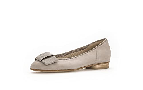 Gabor Damen Klassische Ballerinas, Frauen Flats,Halbschuhe,Sommerschuhe,Ausgehschuhe,Abendschuhe,Slip-ons,Ballerina-Schuhe,leinen,39 EU / 6 UK