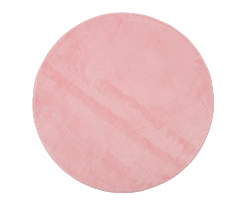 Gözze Badteppich, Rund, 110 cm Durchmesser, Rio Premium, Altrosa,...