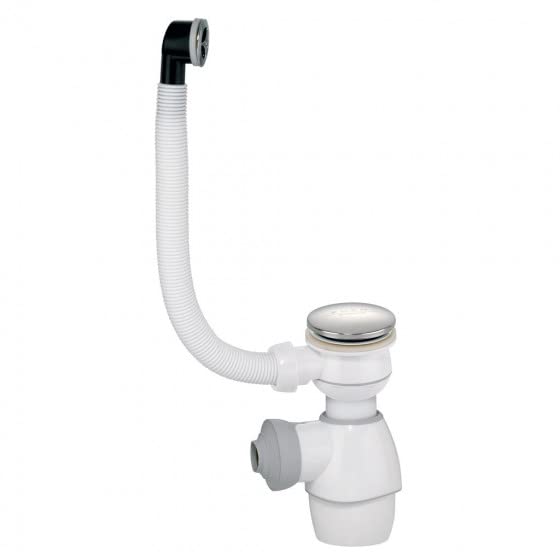 Wirquin - TOUT EN UN - ensemble de lavabo tout en un blanc avec clapet quick-clac chromé Ø32