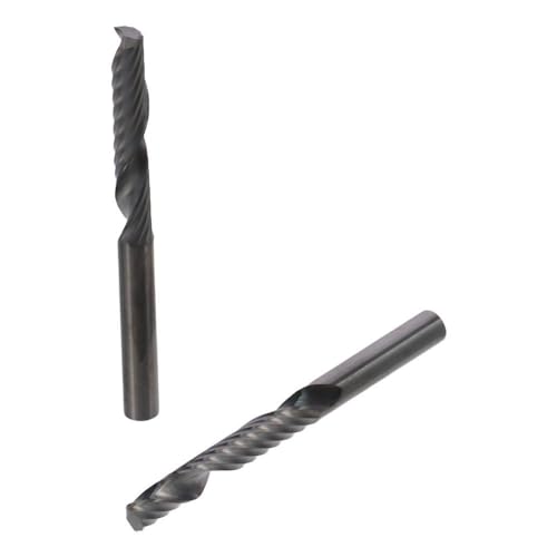 Image of End Mill Bits 10pcs Single Flute CNC PVC MDF Durable Cutting Tool