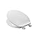 5311012.020 Elongated Toilet Seat Replacement for American Standard Traditional Slow Close Toilet Seat Replacement Parts, Soft Close Toilet Bowl Seat Cover and Lid, White