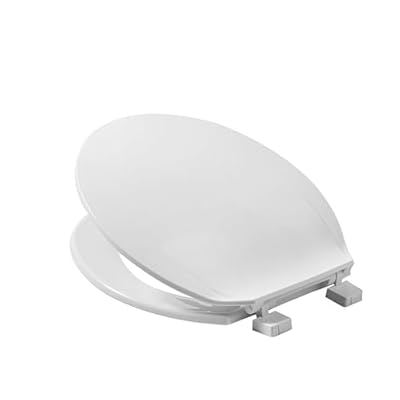 5311012.020 Elongated Toilet Seat Replacement for American Standard Traditional Slow Close Toilet Seat Replacement Parts, Soft Close Toilet Bowl Seat Cover and Lid, White