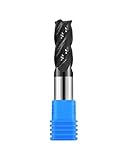 1/2in Solid Carbide Corner Radius End Mill,30 Degree Helix-0.030in Corner Radius, 4 Flutes,AlTiN Coated Bits Tool for Medium Hardness Steel, Brass, Iron