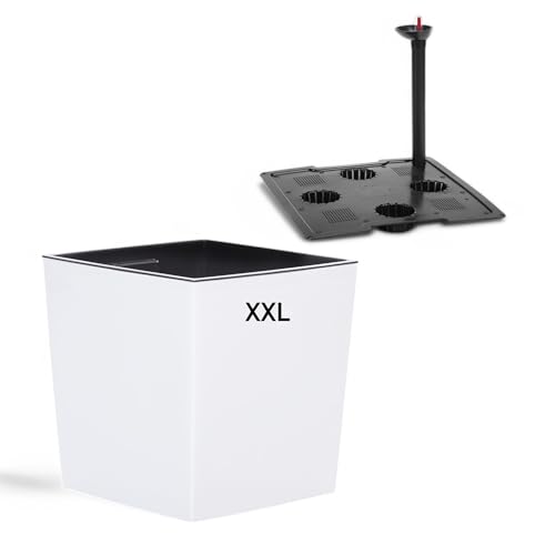 MELTOM Blumenkübel mit Bewässerungssystem aus Kunststoff in...