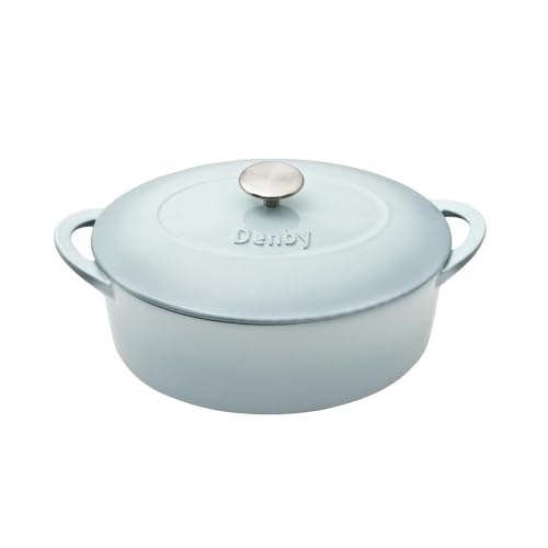 Image of Denby Pavilion Cast Iron Medium, 4.2L Oval Casserole