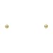 14k REAL Yellow Gold 3mm Ball Stud Earrings with Screw Backs