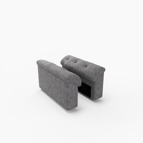 Image of Oversized Modular Sectional Sofa with Storage, Modern Deep Seat Cloud Couch for Living Room, L-Shaped Large Sectional Couch, Only Armrest, Gray