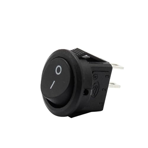 Interrupteur à bascule 15mm 2 broches noir pour mini circuit et modélisme - 2