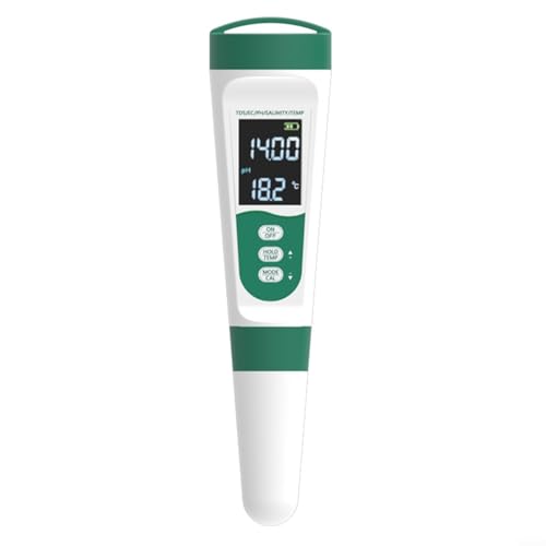 SMZhomeone Digital PH Meter Water Tester Pen Type Salt Temperature Tester With 0-14 PH Measurement Range For Pools Aquariums Drinking Water RO Systems