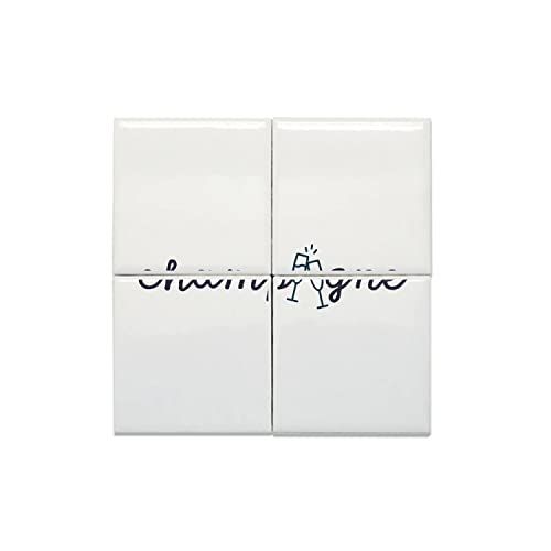 Carreaux céramique décoratif champagne faïence murale originale pour fête de luxe