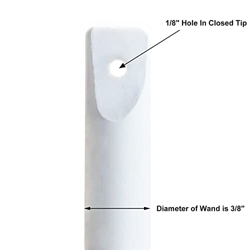 12 Inches Long White Pvc Blind Tilt Wand(No Hook Included) #TOP3