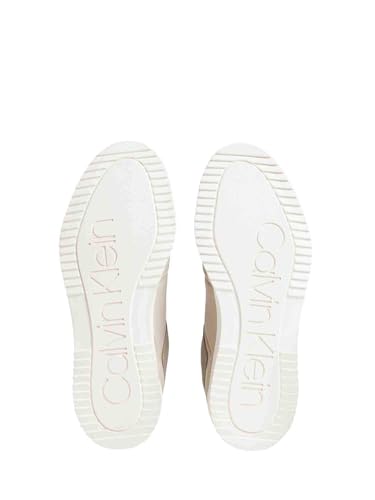 Chaussures baskets beige Calvin Klein confortables de type sneakers