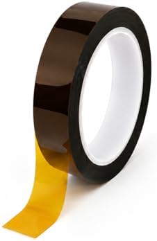 Tapes Master 1" x 36 Yds 1 Mil Kapton Tape - Polyimide High Temperature Heat Rresistant Tape with Silicone Adhesive - No Residue
