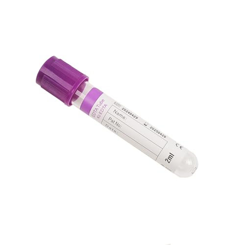 VNisenllc Pet Animals Lab Vacuum Blood Collection Tubes EDTA K2 Coagulation Blood Collecting Tube Veterinary Supplies, 50pcs 10ml Lavender