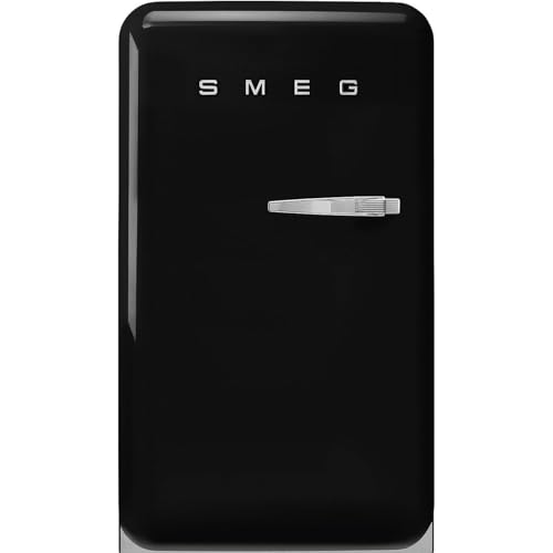 Smeg, FAB10HLBL6 Réfrigérateur Happy Bar Vintage 1 Porte, 135L, Charnières à Gauche, Froid Statique, 2 Clayettes Réglables, Porte-Bouteilles et Éclairage...
