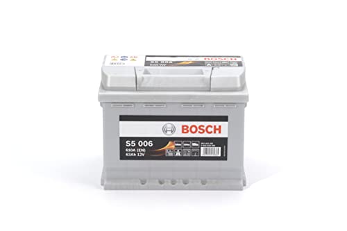 Bosch S5006 Batería de coche 63A/h 610A tecnología de plomo-ácido para vehículos sin sistema Start y Stop