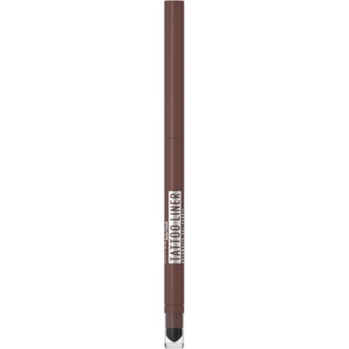 Maybelline New York Matita Occhi in Gel Sfumabile, Effetto Smokey Eyes, Tenuta Fino a 36H, Formula Waterproof a Prova di Sbavature, Tattoo Liner Automatic Gel Pencil, Tonalità: Brown Haze