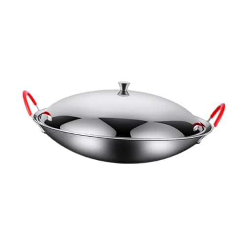 Wok de acero inoxidable con tapa, 10 pulgadas miniatura 7