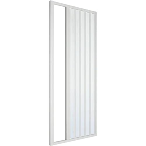 Mampara de ducha de nicho con techo reductible onófrio Lux Cabina PVC 100 x 120 cm