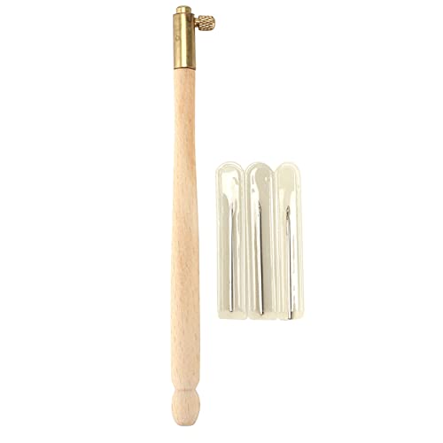 Hook Embroidery Kit Tambour Hooks Sequin Beads Needle Tool with 3 Needles for Sewing DIY Craft, Defult, default
