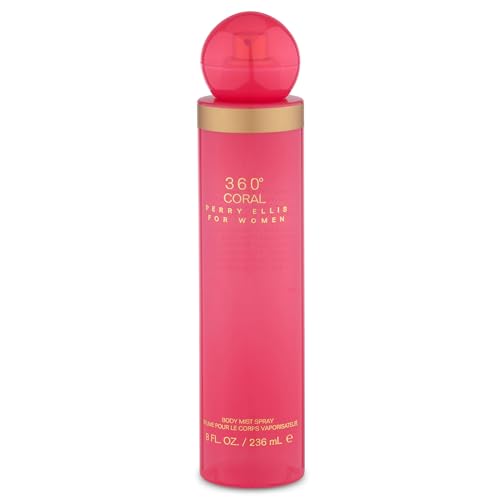 Perry Ellis 360° Coral Body Mist, 8 Ounce