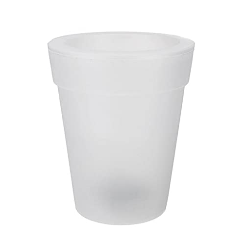 Happyyami Pot de fleurs à énergie solaire Glow in The Dark Planzer LED Jardinière Pots d'extérieur Lumineux Minuscule Pot de fleurs pour décoration de jardin