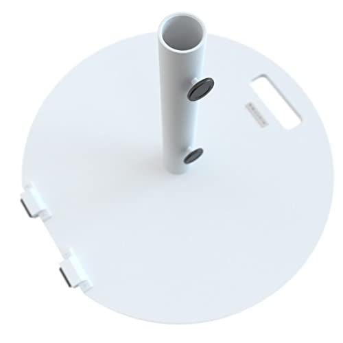 Image of Midtown Umbrellas Round 2 - Base with Wheels, Up to 55 lb Capacity, White