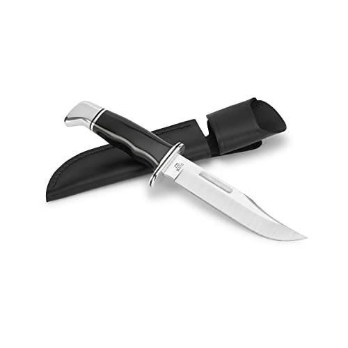 Buck Knives 119 Special Fixed Blade Hunting Knife, 6" 420Hc Blade, Black Phenolic Handle With Leather Sheath #TOP2