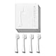 Wondersmile Ersatzbürsten Schallzahnbürste (Hard, All White, 4er Pack) - Bürstenköpfe für Wondersmile Schallzahnbürste
