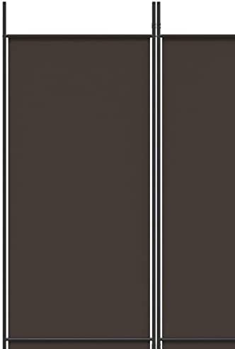 5-Panel Folding Room Divider, Fabric & Steel Indoor Privacy Screen, Decorative Partition for Modern Home Decor