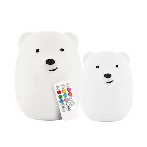 Lámpara de mesa nocturna niños Lumipets combo oso
