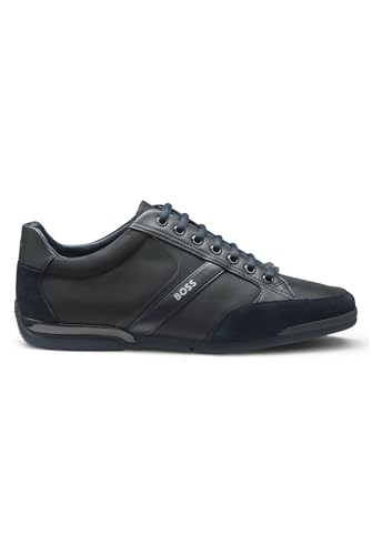 BOSS Hombres Saturn_Lowp_MX A_N Sneaker Azul 42 EU