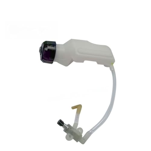 Lecreatekit Huile automatique pour tronçonneuse électrique de 30,5 cm, système de lubrification en plastique avec débit constant, pièce de rechange légère pour un fonctionnement fluide, blanc