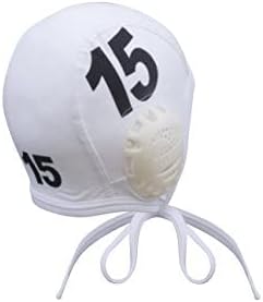 Turbo Standard Water Polo Cap Set with 3 Numbers (White)