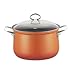 Riess 0659-034 Nouvelle-Corall - Casseruola con coperchio in vetro, diametro 24 cm, 6 l, colore: Marrone