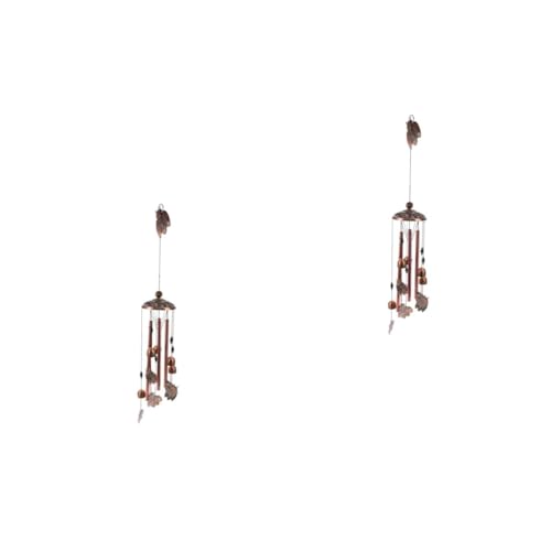 Vent rétro laiton aménagement extérieur et décoration maison suspendu 2pcs - 2