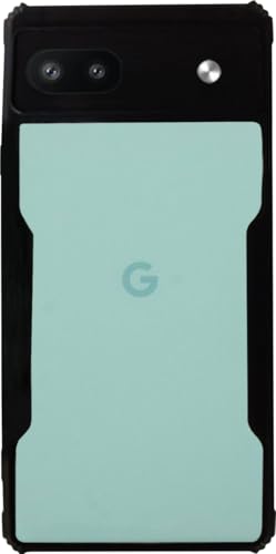 Image of AIBEX Crystal Clear Back Cover Case for Google Pixel 6A | 360 Degree Protection | Shock Proof Design | Transparent Back Cover Case (PC & TPU, Black Bumper)