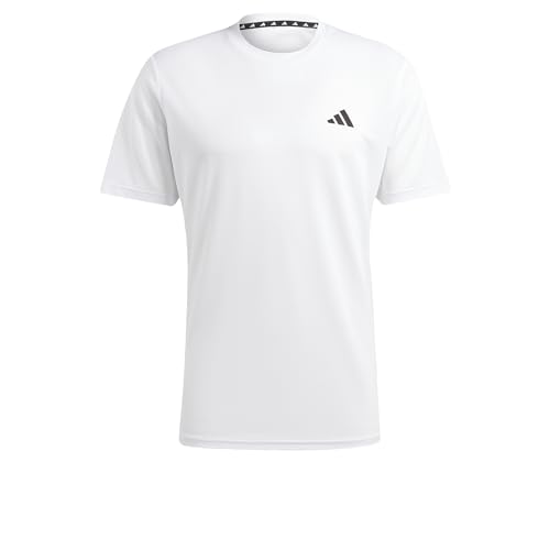 adidas Hombre Train Essentials Training Tee, White / Black, XL - imagen 5