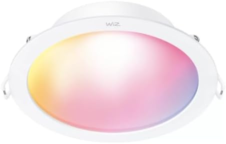 Room showing different white light color temperatures from warm to cool