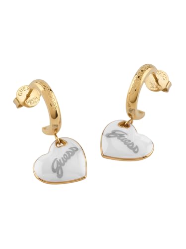 Boucles d'oreilles Vintage GUESS acier doré bijoux rétro tendance femme