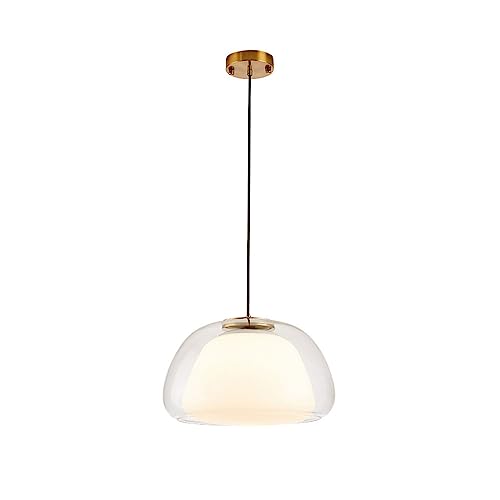 Suspension de chevet ronde en verre pour créer une ambiance cocooning dans la chambre et le salon