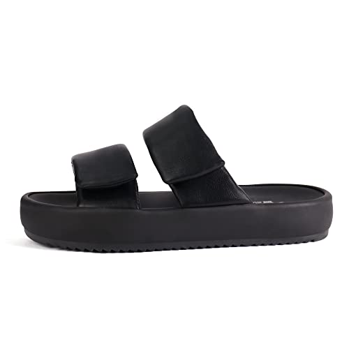 Ortho+Rest Women Orthopedic Slides Sandals Adjustable Strap Sandals Comfortable Walking Sandals (5,Black) #TOP10